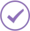 Purple Tick Icon